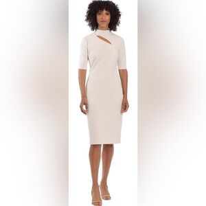 Maggy London Women's Notch Neck Sleek Sheath Dress Office Workwear